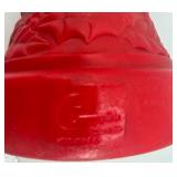 Empire Plastic Corp Red & Yellow Flame Candles, Vintage 1968 Set of 2