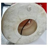 Vintage Noel Candle Blow Molds Set of 3 Red Candles with White Drips & Amber Flames