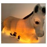 Vintage Blow Molds & Nativity Figures: Horse, Sheep & Virgin Mary