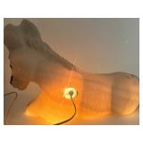 Vintage Blow Molds & Nativity Figures: Horse, Sheep & Virgin Mary