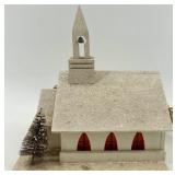 Vintage Snowy Church