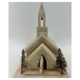 Vintage Snowy Church