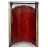 Christmas Decor Lot & Wooden Trees Noel Sign & Burlap Sack