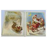 The Night Before Christmas Lot: Vintage Books & Reindeer Figures