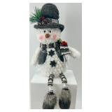 Let It Snow Framed Sign & Snowman Decor Set