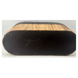 Decorative Bark Box with Leather Strap & Coulter Pine Cones