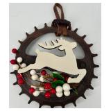 Vintage Artisan Joy Sign Wall Decor & Rustic Holiday Wreath Set