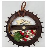 Vintage Artisan Joy Sign Wall Decor & Rustic Holiday Wreath Set