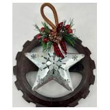 Vintage Artisan Joy Sign Wall Decor & Rustic Holiday Wreath Set