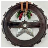 Vintage Artisan Joy Sign Wall Decor & Rustic Holiday Wreath Set