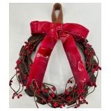 Vintage Artisan Joy Sign Wall Decor & Rustic Holiday Wreath Set