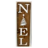 Noel Sign & Holiday Decor Bundle: Wreath, Candles, Origami Stars & Mini Tree
