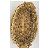 Christmas Decor Lot Tree Pillow, Snowman and Owl wall hangers & Woven Basket