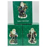 Boyds Holiday Santa Trio: Father Christmas, Star Spangled Nick & Kringleton