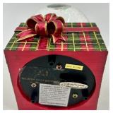 Christopher Radko Noel Bear Porcelain Figurine & Snowglobe