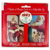 Coca-Cola Nostalgia Playing Cards Tin Lot: 4 Vintage Tins