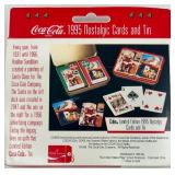 Coca-Cola Nostalgia Playing Cards Tin Lot: 4 Vintage Tins