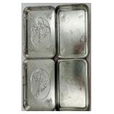 Coca-Cola Nostalgia Playing Cards Tin Lot: 4 Vintage Tins