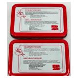 Coca-Cola Nostalgia Playing Cards Tin Lot: 4 Vintage Tins