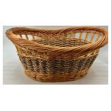 Pine Garland with Cones & Woven Basket, Patterned Cone Decor & Silver Coil Trim