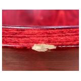 Red Painted Wooden Chairs Set of 2