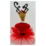 Reindeer Shelf Sitters Pair in Festive Outfits