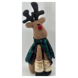 Wooden and Plush Reindeer Display Set