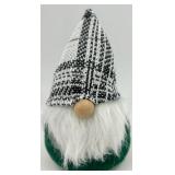 Assorted Gnome Figurines with Knitted Hats & Faux Fur Beards