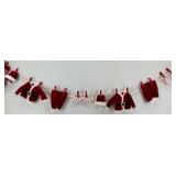 Christmas Plush Decor Set & Santa Figures & Elf Crown & Ho Ho Ho Sign