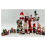 Vintage Santa Claus & Friends Figurine Lot Christmas Decor