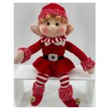 Christmas Plush Lot: Elf & Santa Figures