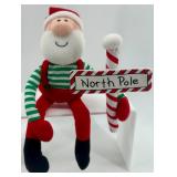 Christmas Plush Lot: Elf & Santa Figures
