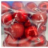 Holiday Decor Lot: Carson Santa wall decor & Glitter Ornaments & Mini Christmas Trees