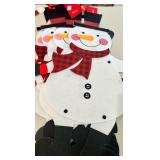 Christmas Felt Decor Lot Santa, Snowman, Elves & Tree Cutouts