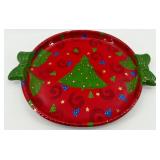 Holiday Tree Plates & Christmas Tin Set and Party Creations