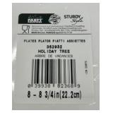 Holiday Tree Plates & Christmas Tin Set and Party Creations