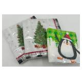 Holiday Tree Plates & Christmas Tin Set and Party Creations