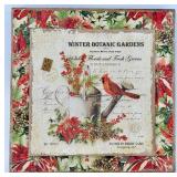 Winter Botanic Gardens Decor Set & Antler, Ceramic Jar & Framed Print