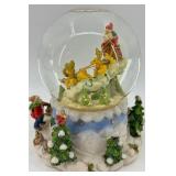 Mikasa Snow Globe Winter Village Scene With Reindeer Sleigh