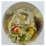 Mikasa Snow Globe Winter Village Scene With Reindeer Sleigh