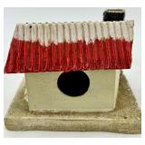 Vintage Christmas Ornaments & Snowy Cottage Figurine