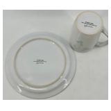 Disney Store Snowman Cookies For Santa Plate & Mug Set