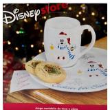 Disney Store Snowman Cookies For Santa Plate & Mug Set