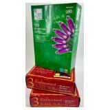 Holiday String Lights & Decor Bundle: LED Lights, Replacements & Embroidery Hoop Art