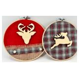 Holiday String Lights & Decor Bundle: LED Lights, Replacements & Embroidery Hoop Art