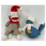 Vintage Holiday Plush Toys & Wisconsin Books, Snowflake Candle & Hawkins Laundry Tote