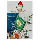 Christmas Ornaments Lot: Ravensburger Puzzle, Metal Reindeer & Snowmen