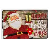 Holiday Decor Lot: Be Here Signs, Merry & Bright, Farm Fresh Trees & More