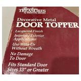 Decorative Metal Door Topper & Merry Christmas NIB