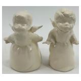 Marquis Waterford Crystal Angel, Blue Bird of Happiness & 2 Ceramic Angels